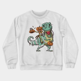 dinosaur jackantern Crewneck Sweatshirt